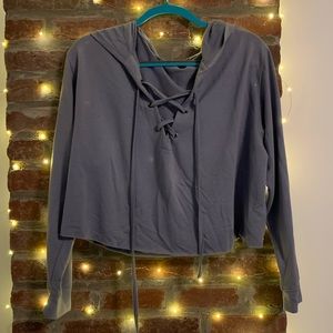 Express Cropped Hoodie